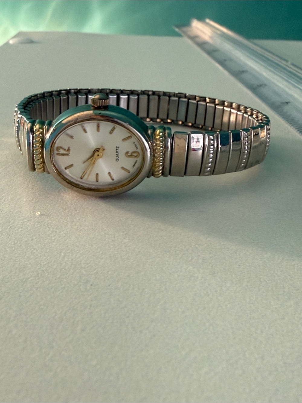 Source Unknown Two-Tone Women's Expansion Watch Bracelet - Gold & Silver